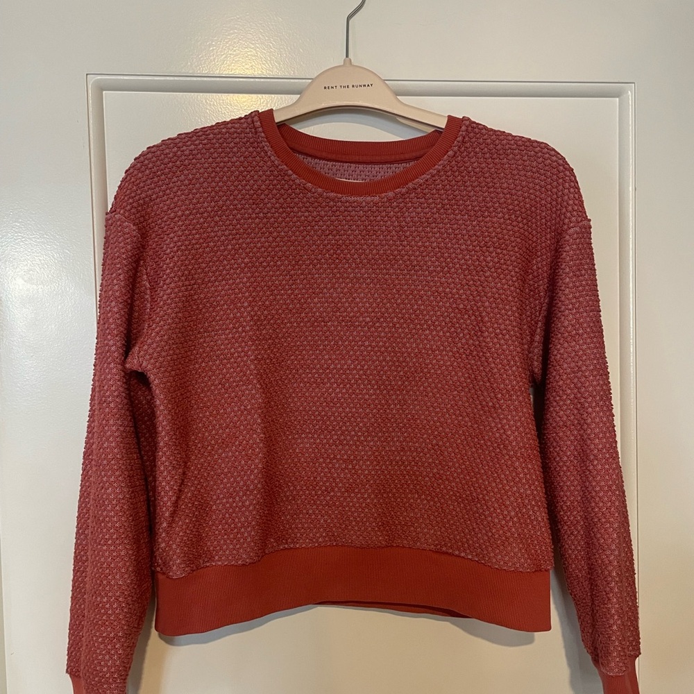 Women's Textured Red Sweater